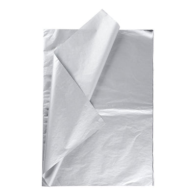 Creativ company tissuepapier, vel 50x70 cm, 17 gr, zilver, 6 vel 1 doos