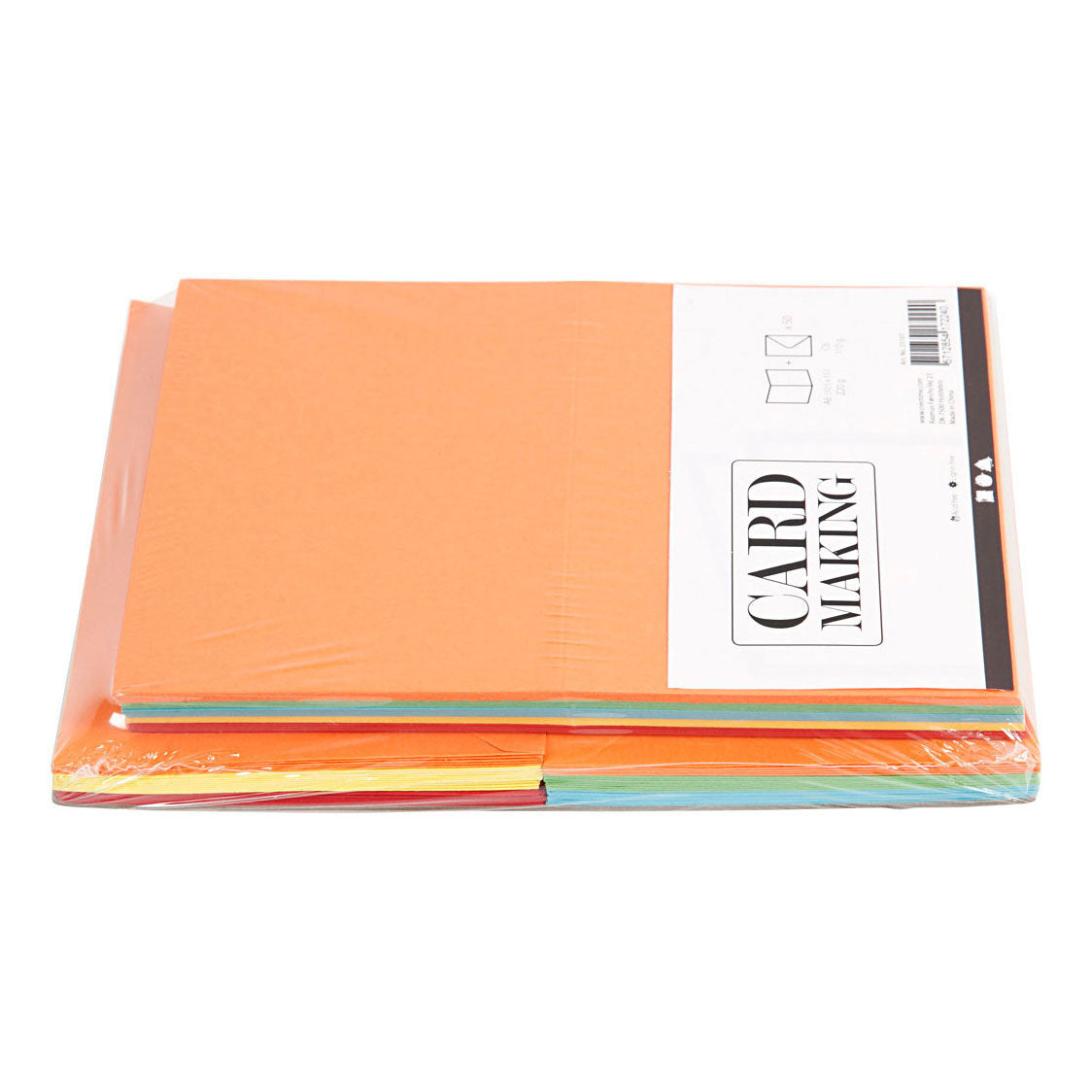Creativ company kaarten en enveloppen diverse kleuren, 50 sets