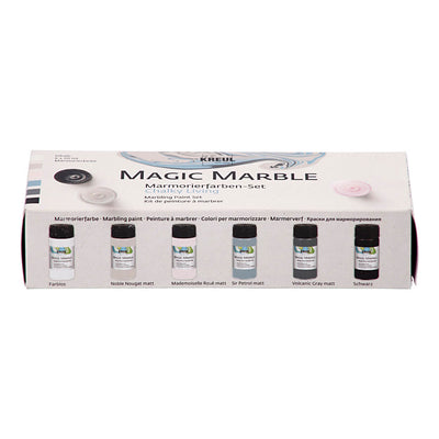Creativ company magic marble verf pastelkleuren, 6x20ml