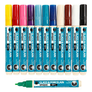 Creativ company https: www.cchobby.nl glas-en-porseleinstift-lijndikte-2-4-mm-dekkend-diverse-kleuren-12-stuk-1-doos - afbeelding 3
