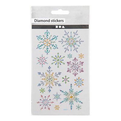 Creativ company diamant stickers ijskristallen, 1 vel