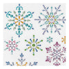 Creativ company diamond stickers - ijskristallen - winter thema stickers - zelfklevende strass stickers - luxe glitter knutselstickers - creatieve versiering - 1 vel
