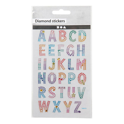 Creativ company diamant stickers alfabet, 1 vel