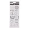 Creativ company stickers zilver thank you, 1 vel
