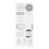 Creativ company stickers zilver thank you, 1 vel
