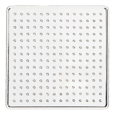 Creativ company strijkkralenbordje helder 7x7cm, 1st.