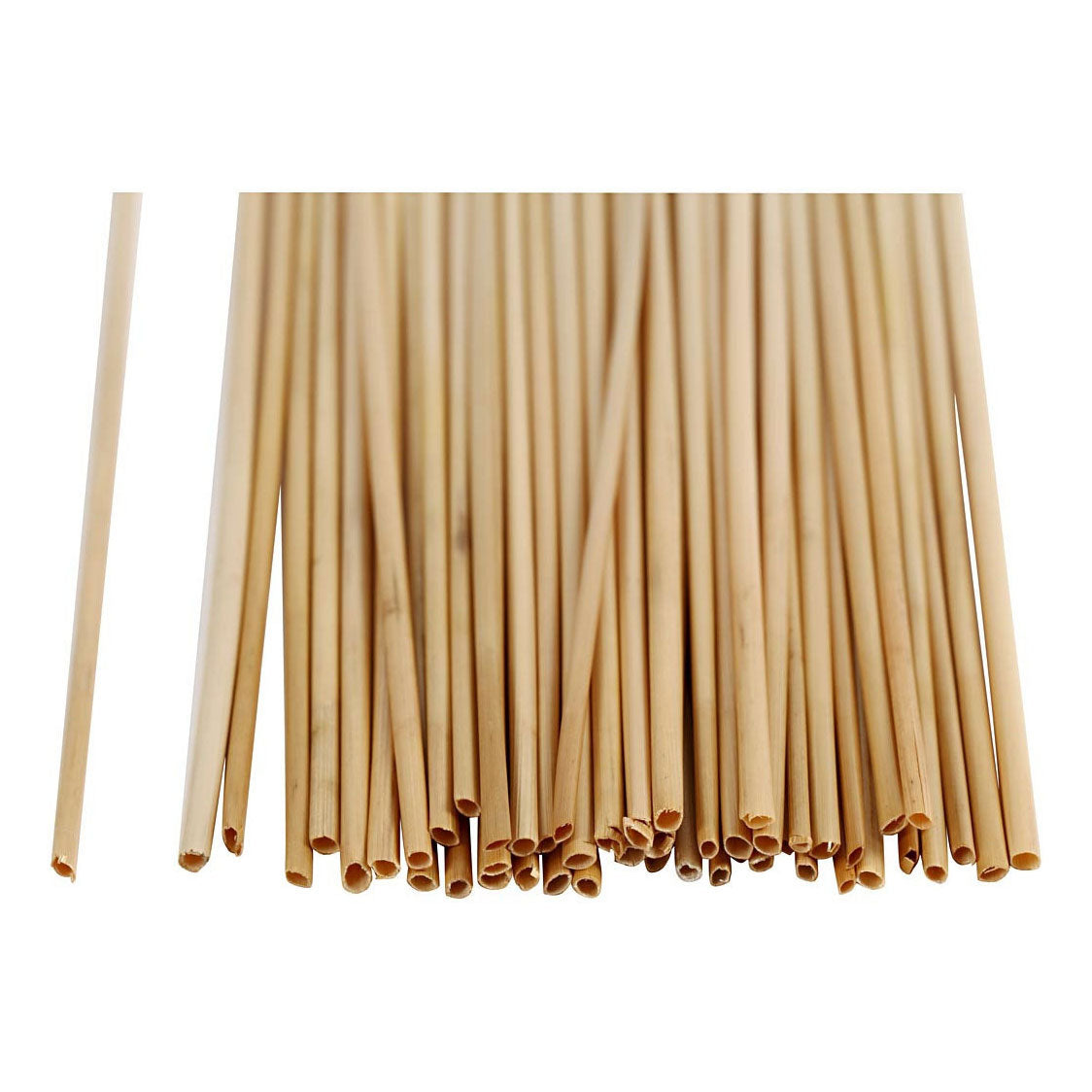 Creativ company stro decoratie - natuurlijk stro - diy knutselmateriaal - stro voor miniaturen - boerderij decoratie - handgemaakte bloemdecoratie - natuurlijke tafeldecoratie - l 22 cm - dikte 1-3 mm - 50 stuks