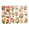 Vintage plaatjes, rozen, vel 16,5x23,5 cm, 2 vel 1 doos