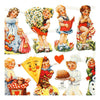 Creativ company vintage plaatjes, nostalgische kinderen, vel 16,5x23,5 cm, 2 vel 1 doos