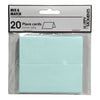 Naamkaarten, afm 9x4 cm, 220 gr, lichtblauw, 20 stuk 1 doos