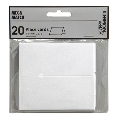 Naamkaarten, afm 9x4 cm, 220 gr, off-white, 20 stuk 1 doos