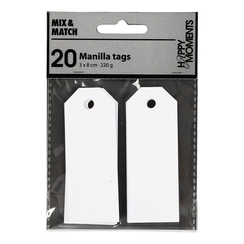 Creativ company manilla labels wit , 20st.