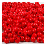 Creativ company houten kralen rood, 150st. - afbeelding 2