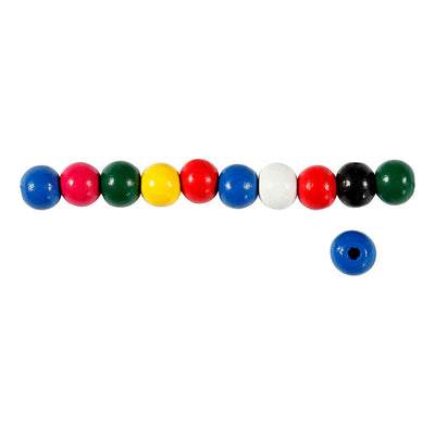 Creativ company http: www.cchobby.nl houten-kralen-d-8-mm-gatgrootte-2-mm-ca-80-stuk-diverse-kleuren-15-gr-1-doos