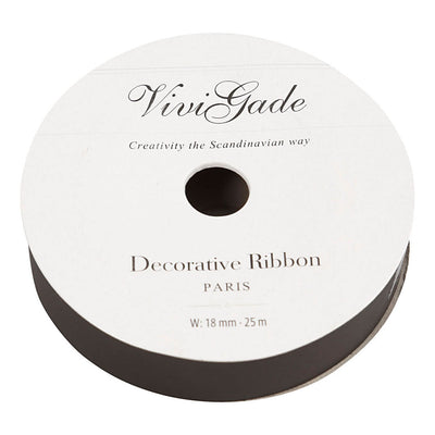 Creativ company cadeaulint mat zwart, 25m