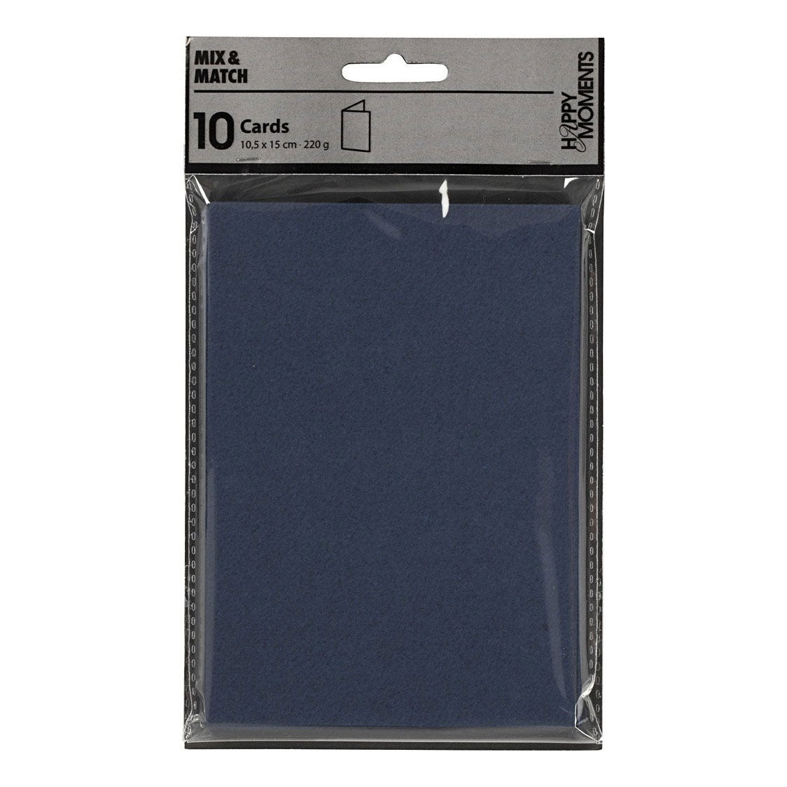 Creativ company kaarten blauw 10,5x15cm, 10st.