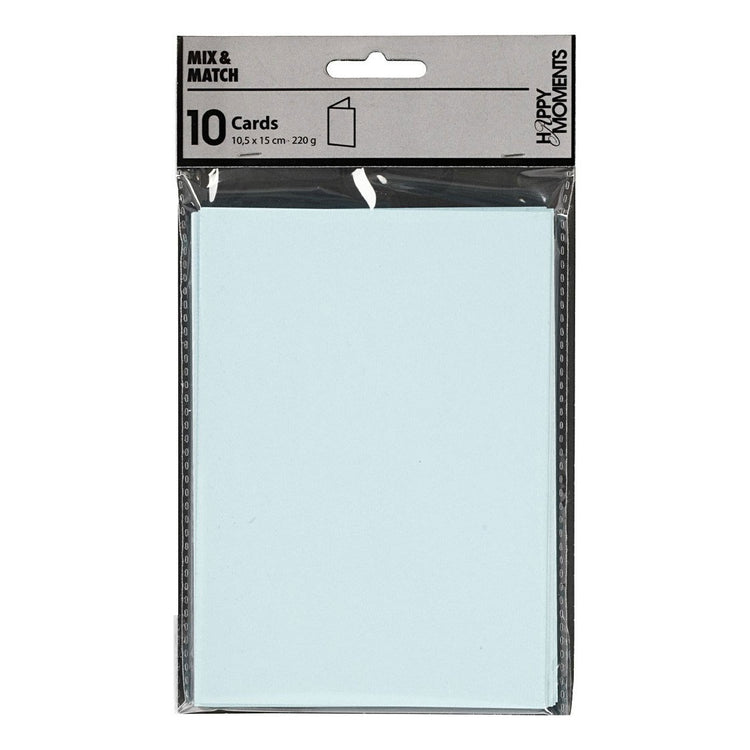 Kaarten, afmeting kaart 10,5x15 cm, 220 gr, roze, 10 stuk 1 doos