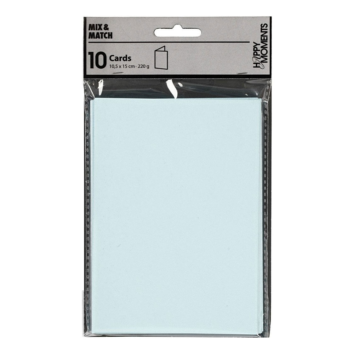 Creativ company kaarten lichtblauw 10,5x15cm, 10st.
