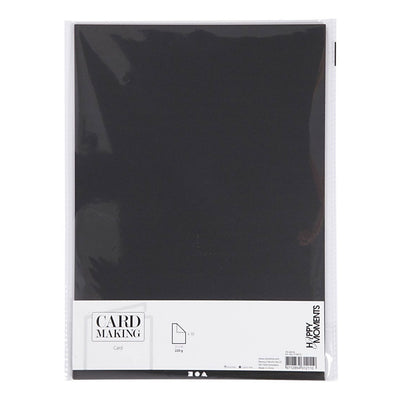 Creativ company karton, a4, vel 210x297 mm, 220 gr, zwart, 10 stuk 1 doos