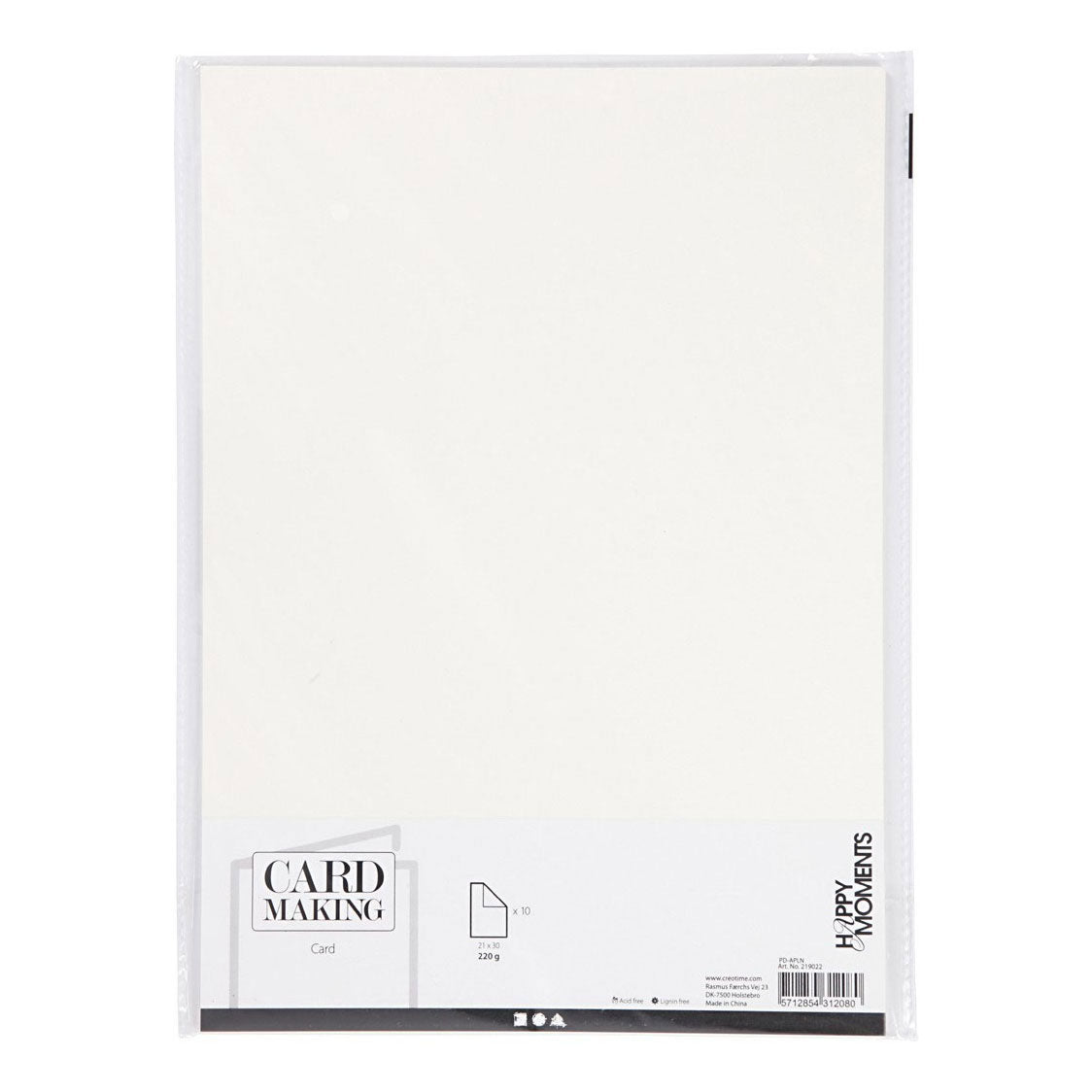 Creativ company karton lichtrood a4 220g, 10st.