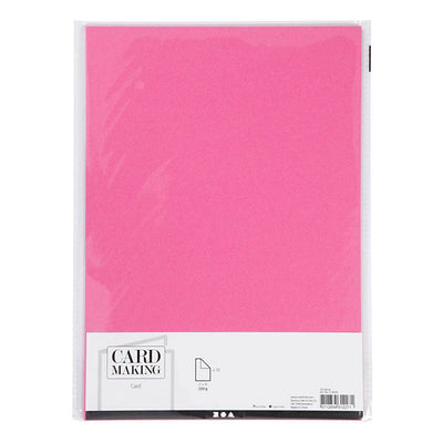 Creativ company karton, a4, vel 210x297 mm, 220 gr, roze, 10 stuk 1 doos