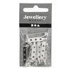 Creativ company brochespeld verzilverd 25mm, 10st.