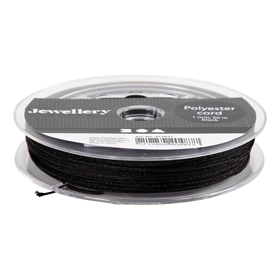 Creativ company https: www.cchobby.nl polyester-koord-dikte-1-mm-zwart-50-m-1-rol