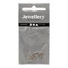 Creativ company oorbellen van ketting verzilverd, 1 paar