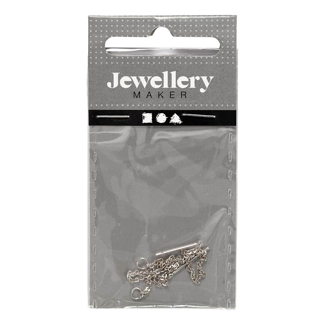 Creativ company https: www.cchobby.nl oorbellen-van-ketting-l-70-mm-verzilverd-1-paar