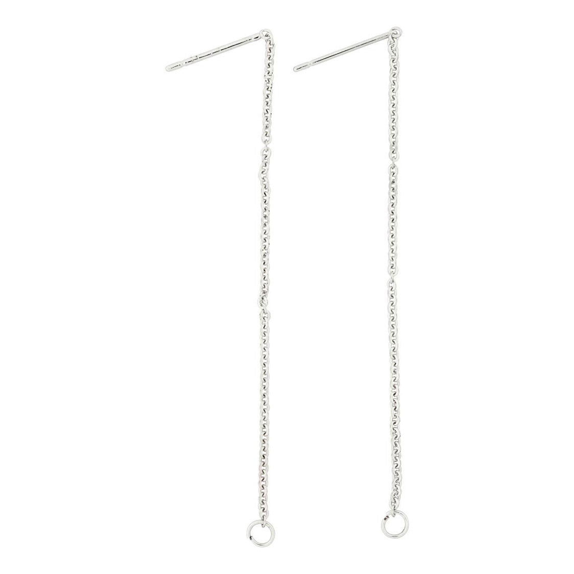 Creativ company https: www.cchobby.nl oorbellen-van-ketting-l-70-mm-verzilverd-1-paar