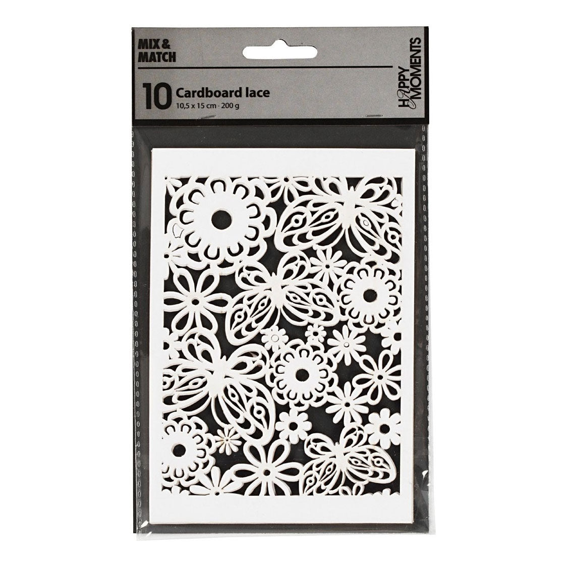 Creativ company patroonkarton, vel 10,5x15 cm, 200 gr, wit, 10 stuk 1 doos