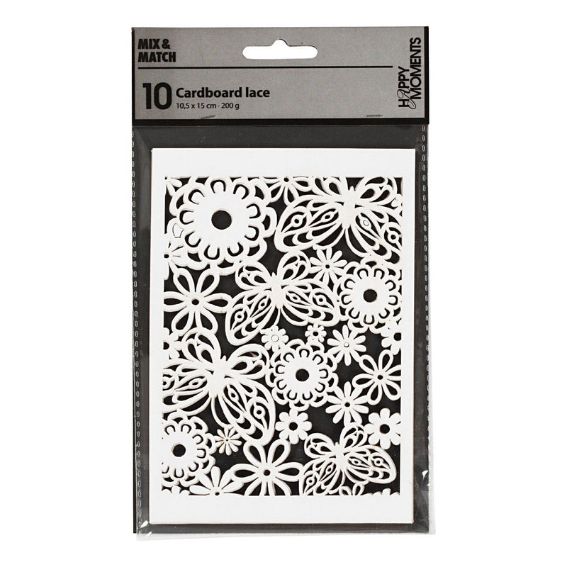 Creativ company patroonkarton, vel 10,5x15 cm, 200 gr, wit, 10 stuk 1 doos