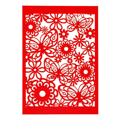 Creativ company patroonkarton, vel 10,5x15 cm, 200 gr, rood, 10 stuk 1 doos