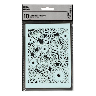 Creativ company patroonkarton, vel 10,5x15 cm, 200 gr, lichtblauw, 10 stuk 1 doos