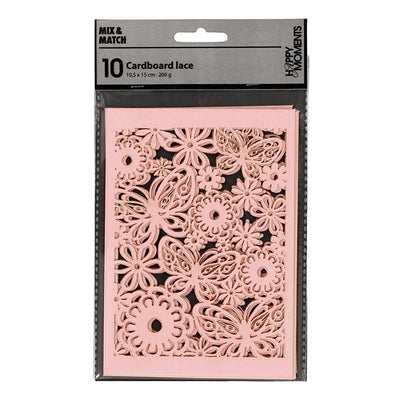 Creativ company patroonkarton, vel 10,5x15 cm, 200 gr, lichtrood, 10 stuk 1 doos