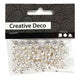 Creativ company https: www.cchobby.nl waskralen-d-8-mm-gatgrootte-1-mm-zilver-50-stuk-1-doos