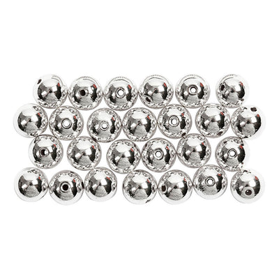 Creativ company kralen zilver, 50st.