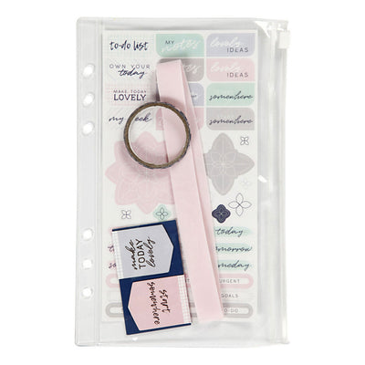 Creativ company plastic etui met accessoires, a5, vel 140x215 mm, 1 stuk