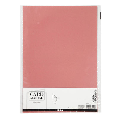 Creativ company vellumpapier, a4, vel 210x297 mm, 100 gr, lichtrood, 10 vel 1 doos