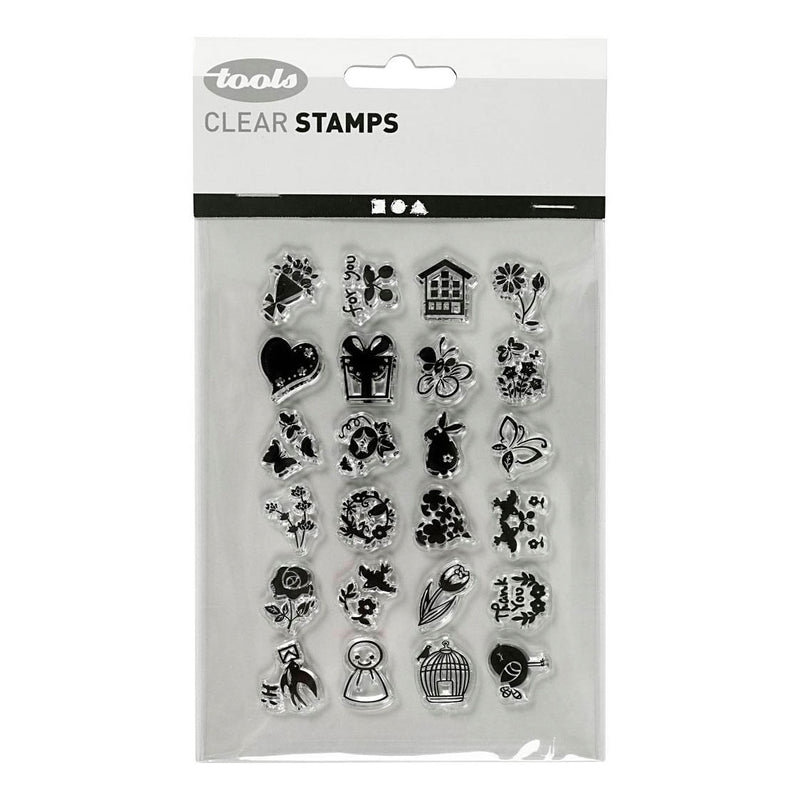 Creativ company silicone stempels kleine lieve groetjes, 1 vel