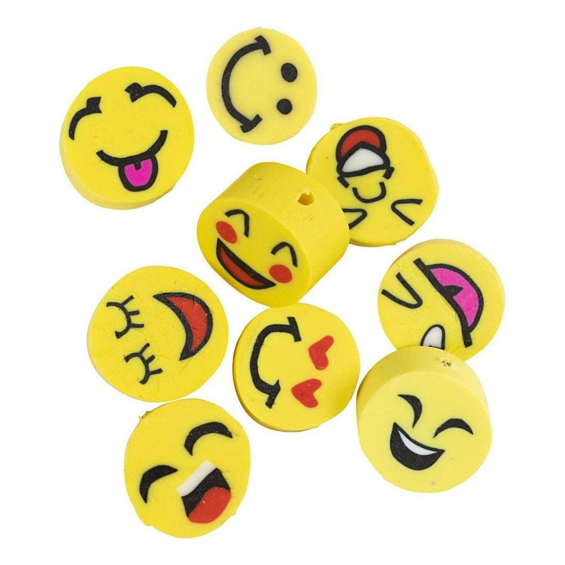 Creativ company https: www.cchobby.nl figuurkralen-emoji-d-10-mm-gatgrootte-1-5-mm-60-stuk-1-doos