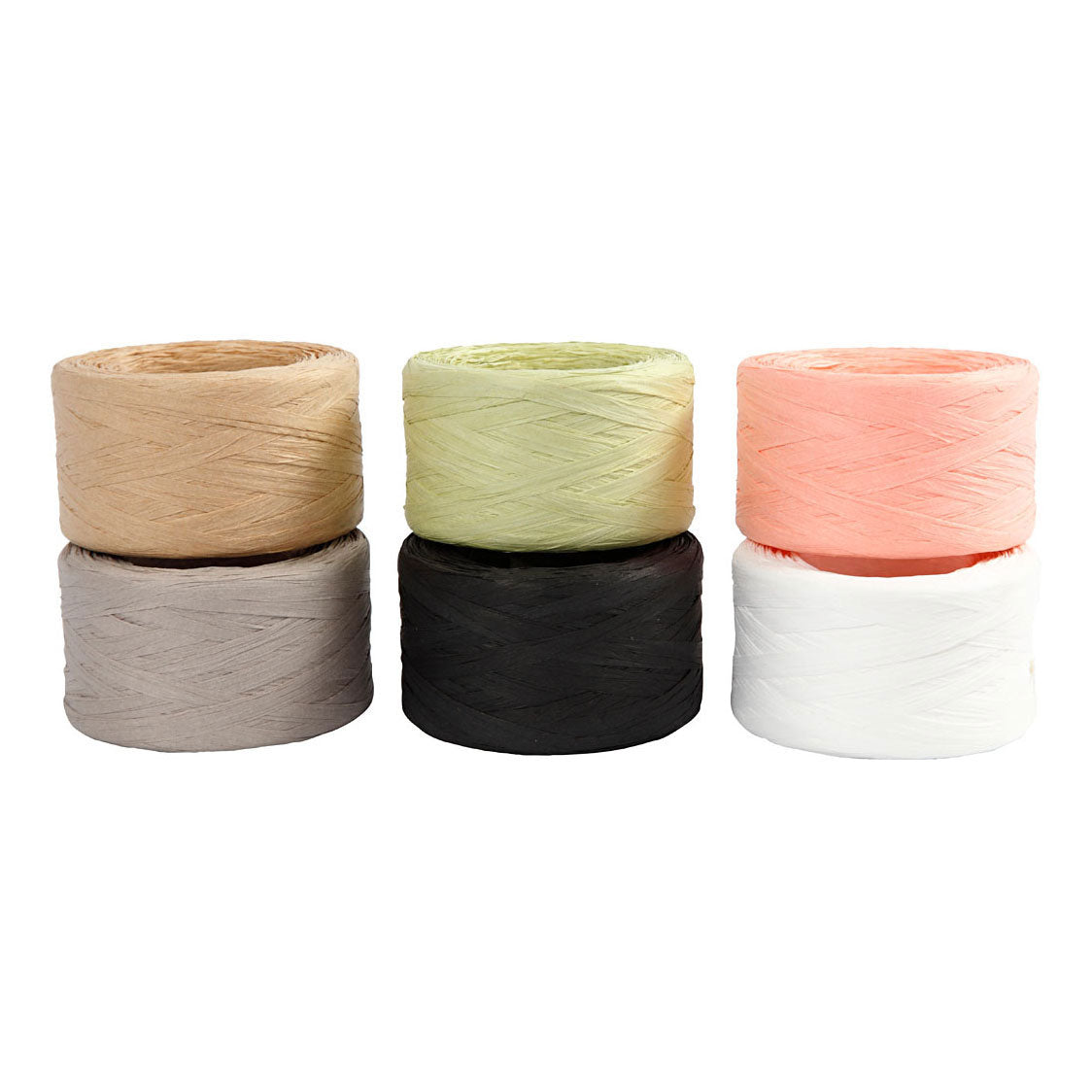 Creativ Company Papier Raffia Garen Kleuren, 6x100m