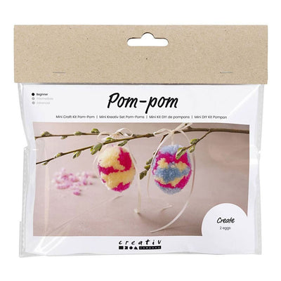 Creativ company http: www.cchobby.nl mini-hobbyset-pompom-eieren-kleurrijk-1-doos