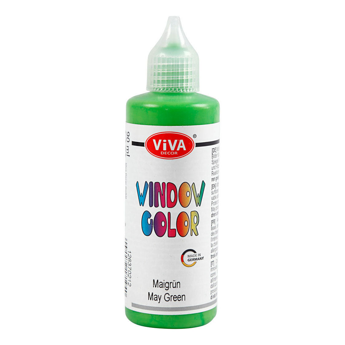 Creativ Company Window Color Sticker en Glasverf Lichtgroen, 90ml