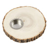 Creativ company houten schijf waxinelicht houder 14-16cm