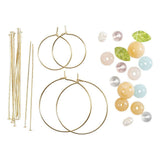 Creativ company mini hobbyset sieraden oorringen met kralen - afbeelding 2