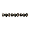 Creativ company facet kralen metallic grijs, 100st.
