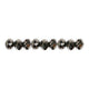 Creativ company facet kralen metallic grijs, 100st.