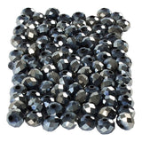 Creativ company facet kralen metallic zwart, 100st. - afbeelding 1