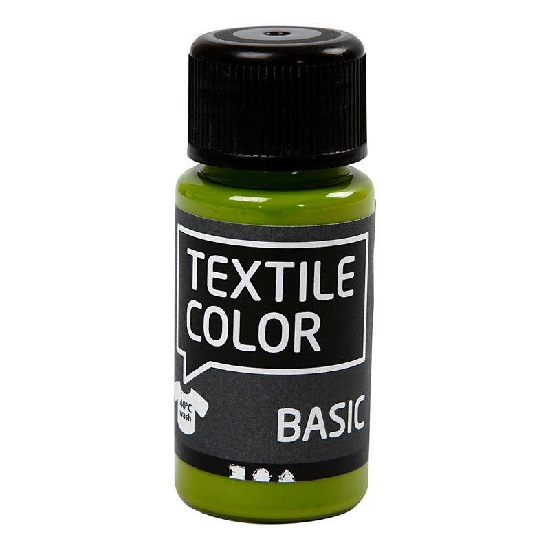 Creativ company textile color semi-dekkende textielverf - kiwi, 50ml